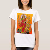 ドゥルガ女神Tシャツ Tシャツ (正面)