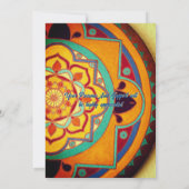 ドゥルガ・プージャ ナブラトリ ベンガル 招待状 (裏面)