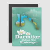 ドゥルミトル国立公園、モンテネグロの地図 (正面/裏面)
