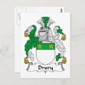 ドゥルーリー家紋 ポストカード (正面/裏面)