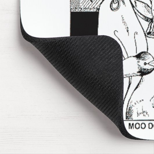 ドゥーのモー儀式ニューオーリンズ牛のギフトおもしろい マウスパッド (コーナー)