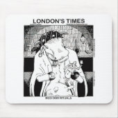 ドゥーのモー儀式ニューオーリンズ牛のギフトおもしろい マウスパッド (正面)