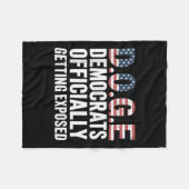 ドゥーゲ民主党が公式に暴露される_1 フリースブランケット (正面(横))