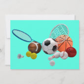 ドゥードスポーツバースデーパーティーサンキューカード サンキューカード (裏面)