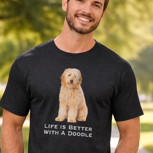 ドゥードルがいると人生はもっと素敵 Tシャツ