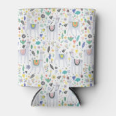 ドゥードルアルパカ模様 缶クーラー (正面)