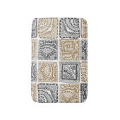 ドゥードルジオメトリック、ヴィンテージ抽象芸術パターン。 バスマット (正面縦)