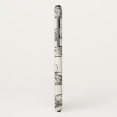 ドゥードルバタフライ/蛾のパターン Case-Mate iPhoneケース (裏面/左)