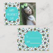 ドゥードルベアーズバレンタインデーカスタムのフォトカード ノートカード (正面/裏面)