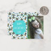 ドゥードルベアーズバレンタインデーカスタムのフォトカード ノートカード (正面/裏面インサイチュ)