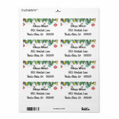 ドゥードルホリデーグリーティング ラベル (フルシート)