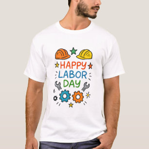 ドゥードル　ファン　レイバー　デー Tシャツ