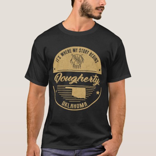 ドゥーハティオクラホマ私の物語はここから始まる Tシャツ (正面)