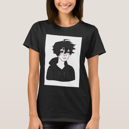 ドゥーマーくん E Boy フィールズ Wojak ミーム Tシャツ (正面)