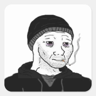 ドゥーマーwojakステッカー スクエアシール