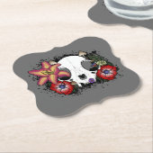 ドゥームと開花猫スカル ペーパーコースター (アングル)