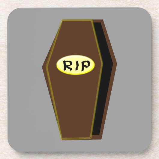 ドゥームコースターのRIPハロウィーン棺 コースター (正面)