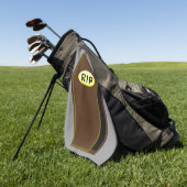 ドゥームゴルフタオルのハロウィーン棺をRIP ゴルフタオル (グリーン)