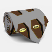 ドゥームタイのRIPハロウィーン棺 ネクタイ (ロール)