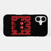ドゥームドゥームドゥーム かわいいモスマン 未確認生物 iPhone 16ケース (裏面横)
