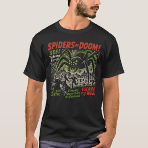 ドゥーム映画のスパイダースポスターハロウィーンヴィンテージ Tシャツ