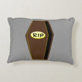 ドゥーム枕のハロウィーンの棺を裂く アクセントクッション (裏面)