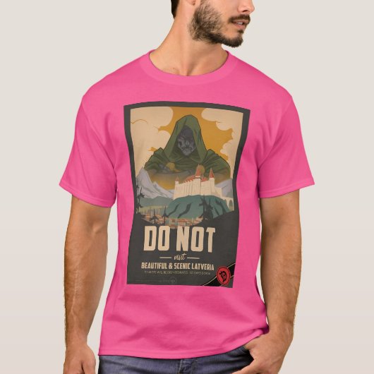 ドゥーム・プサ博士の旅行ポスター Tシャツ (正面)
