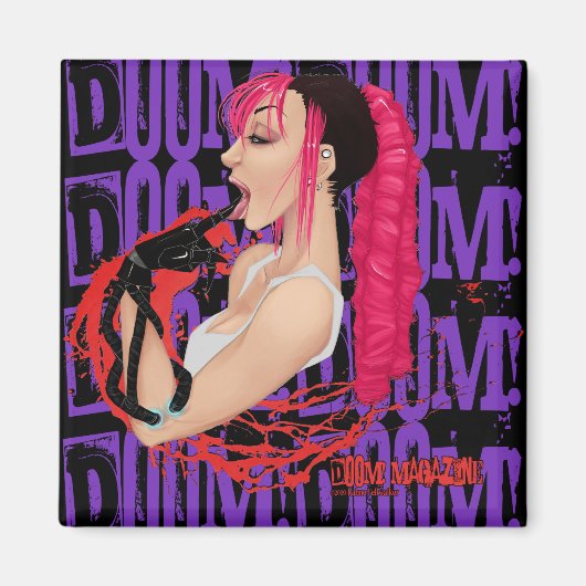 ドゥーム!雑誌「Z」紫マグネット マグネット (正面)