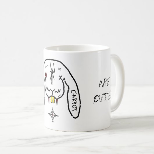 ドゥームv3コーヒーマグのバニー コーヒーマグカップ (正面右)