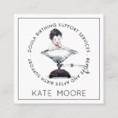 ドゥーラミッドウィザーズ誕生サービス スクエア名刺 (正面)