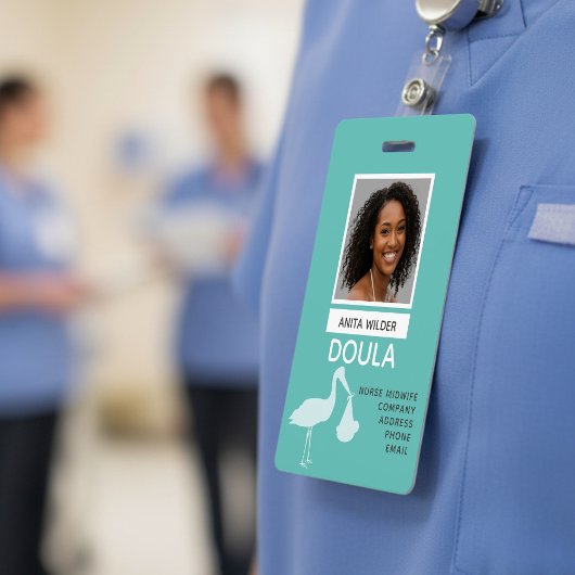 ドゥーラ助産師 フォト識別 ストーク出産 バッジ