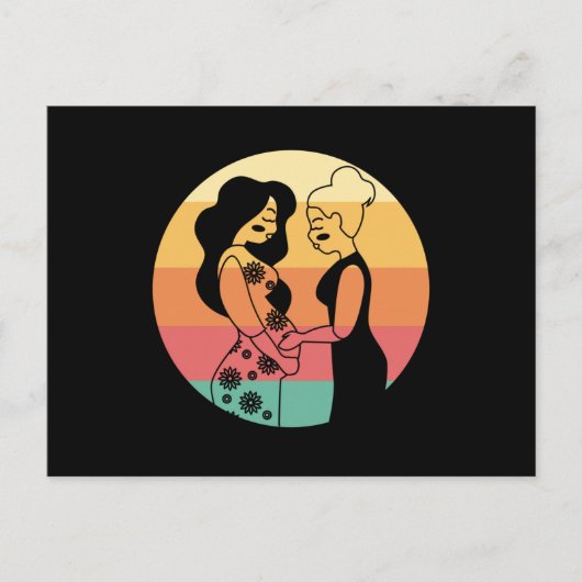 ドゥーラ助産師 妊娠 出産 ギフト ポストカード (正面)