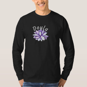 ドゥーラ 平和な蓮 出産サポート ミッドワイフ Tシャツ