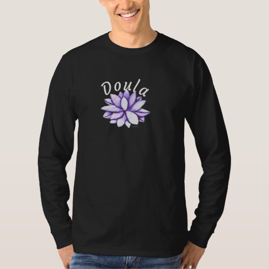 ドゥーラ 平和な蓮 出産サポート ミッドワイフ Tシャツ (正面)