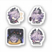ドゥーリン 原神 4枚セット ステッカーシート シール (正面)