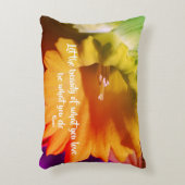 ドゥ好きなことをするダッフォディルル感動的ミ引用文 アクセントクッション (正面(垂直))