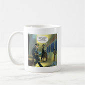 ドゥ文字とタイタおもしろいニック コーヒーマグカップ (左)