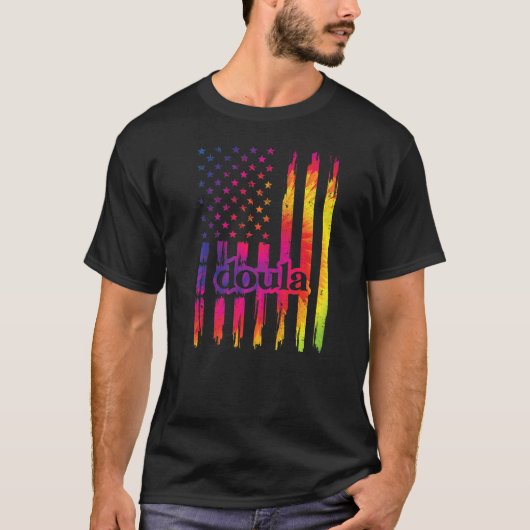 ドゥ誇りを持ったラアメリカ国旗のパルトゥムドゥラ Tシャツ (正面)