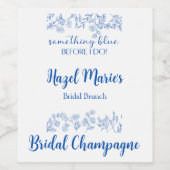 ドゥ・チック ヴィンテージ ブライダル サムシング ブルー ワインラベル (シングルラベル)