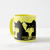 ドゥ・ド・与え・マアドバイス・ブラック・キャット・イエロー・マグ マグカップ (正面左)