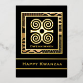 ドウェニンメンハッピークワンザカード 箔シーズンカード (正面)