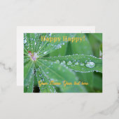 ドウドロップ 箔シーズンポストカード (正面/裏面)