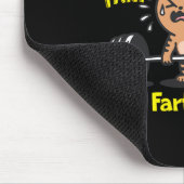 ドウファートジムおもしろいフィットネスキャットトレーニングウエイトリフ マウスパッド (コーナー)