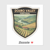 ドウロバレーポルトガルトラベルアートヴィンテージ シール (シート)