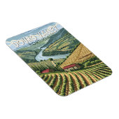 ドウロバレーポルトガルトラベルアートヴィンテージ マグネット (右側)