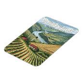 ドウロバレーポルトガルトラベルアートヴィンテージ マグネット (左側)