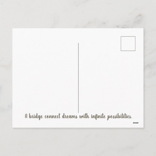 ドウロ川にポルト橋、ポルトガル、セピア シーズンポストカード (裏面)