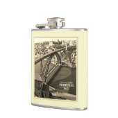 ドウロ川にポルト橋、ポルトガル、セピア フラスク (左)