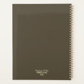 ドウロ川にポルト橋、ポルトガル、セピア プランナー手帳 (裏面)