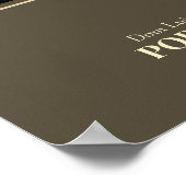 ドウロ川にポルト橋、ポルトガル、セピア ポスター (角)